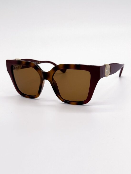 NEW GUCCI SUNGLASSES GG1023S 003 HAVANA/BURGUNDY WOMEN EYEWEAR main image 5